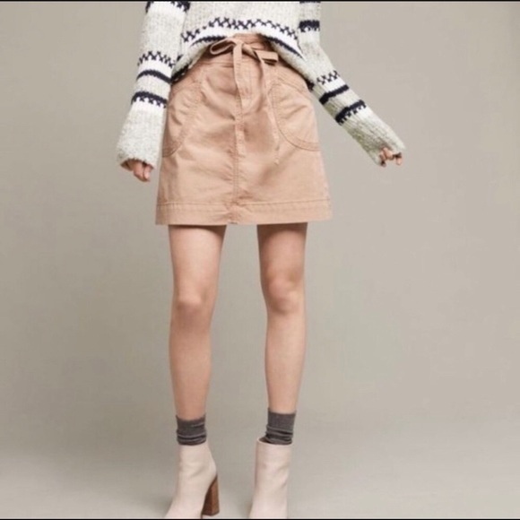 Anthro Pilcro and the Letterpress Peach Skirt 6